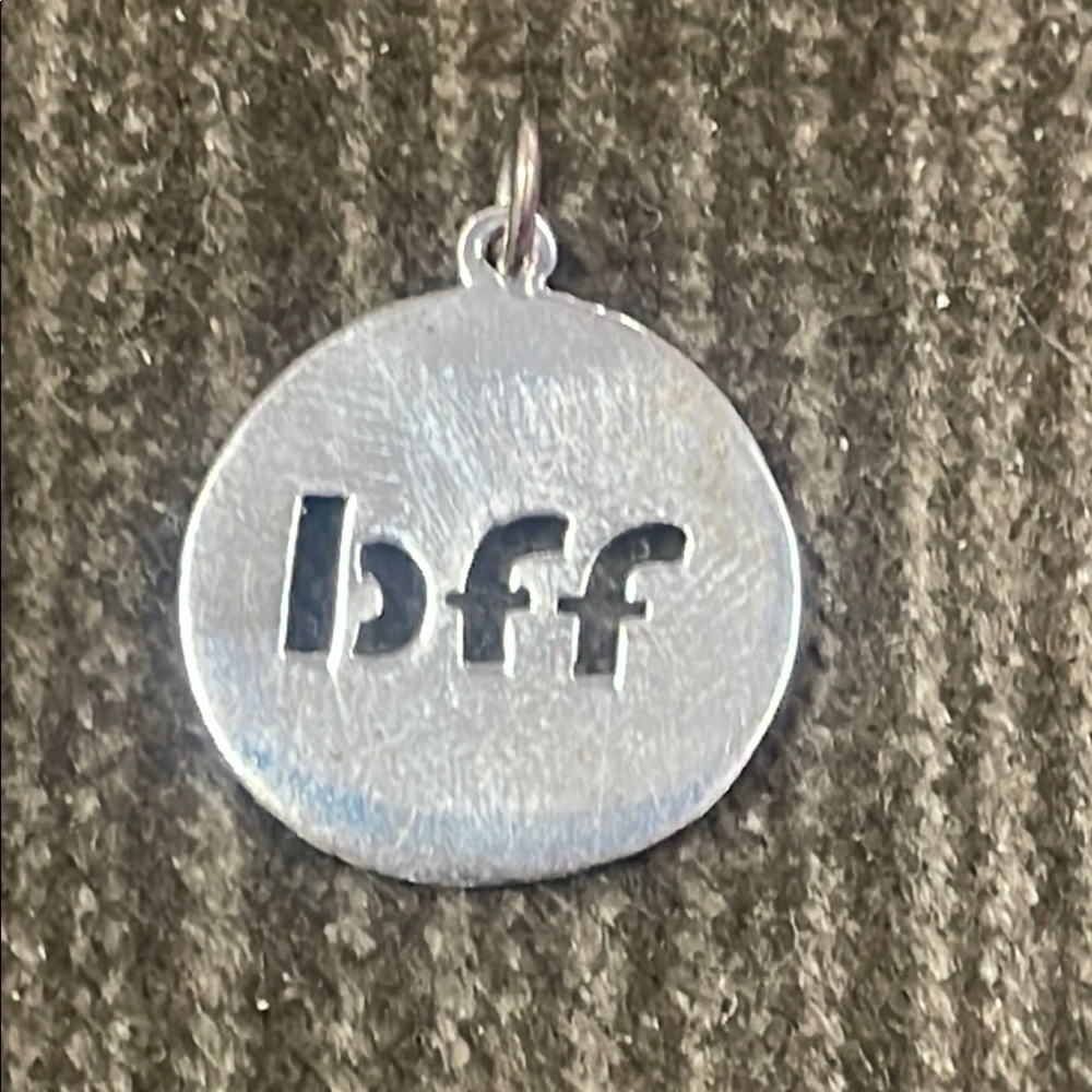 Silver metal ‘BFF' Kids Pendant